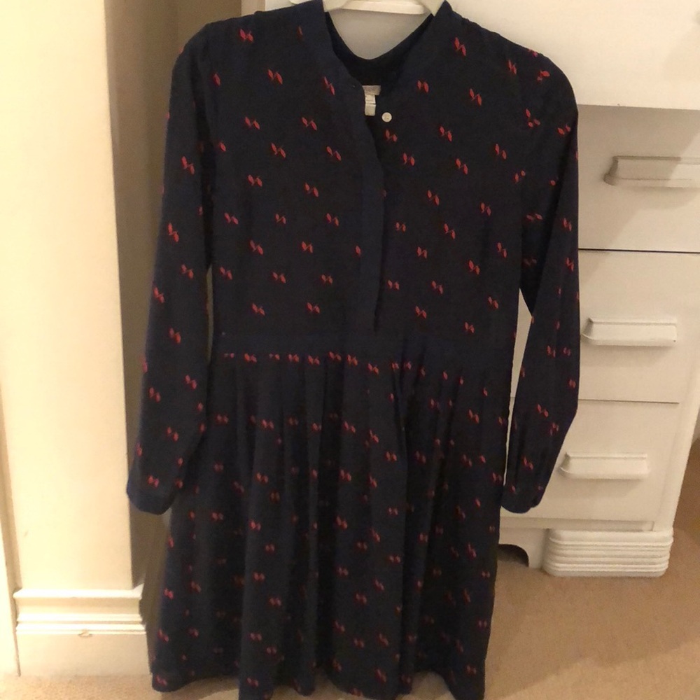 J.Crew Navy Patterned Dress